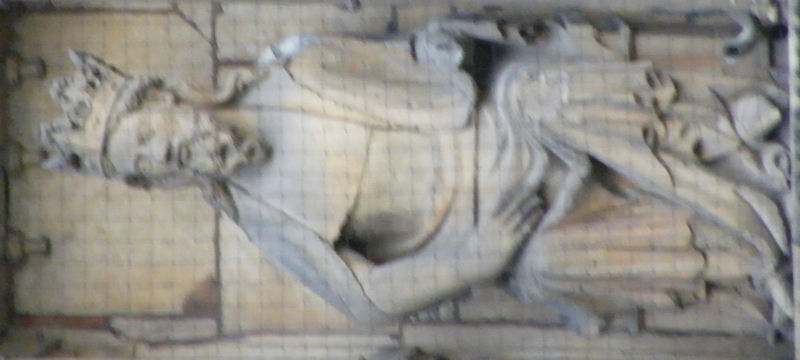 Lincoln Cathedral - St Mary gallery of kings carved 1350-80